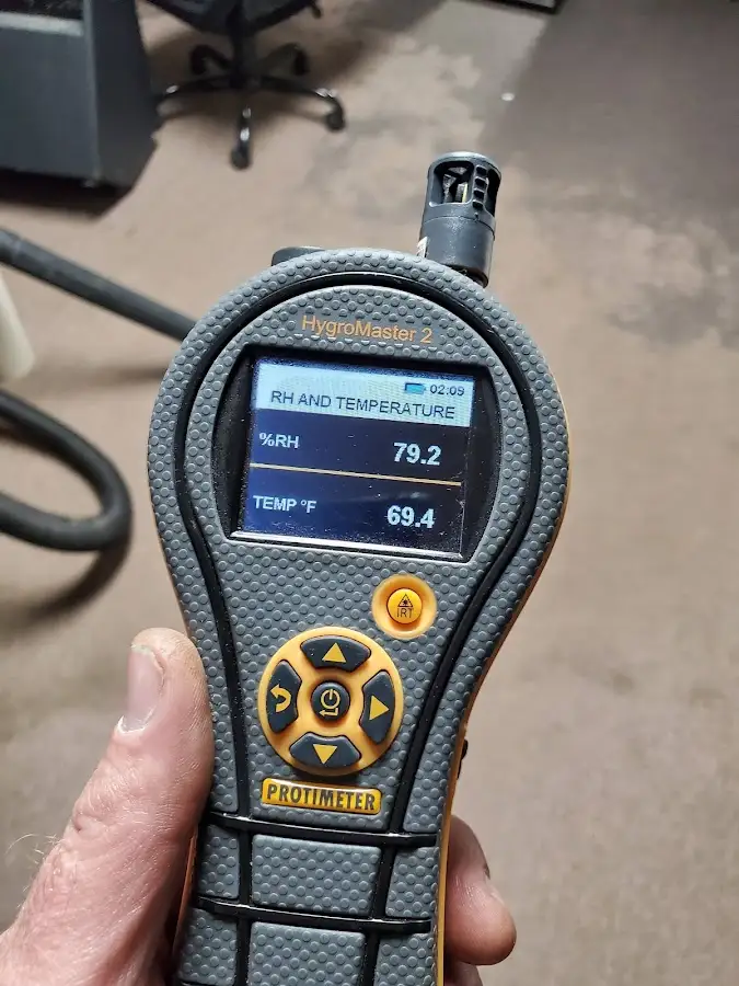 Moisture meter humidity assessment for Fire & Smoke Damage Restoration in Cicero